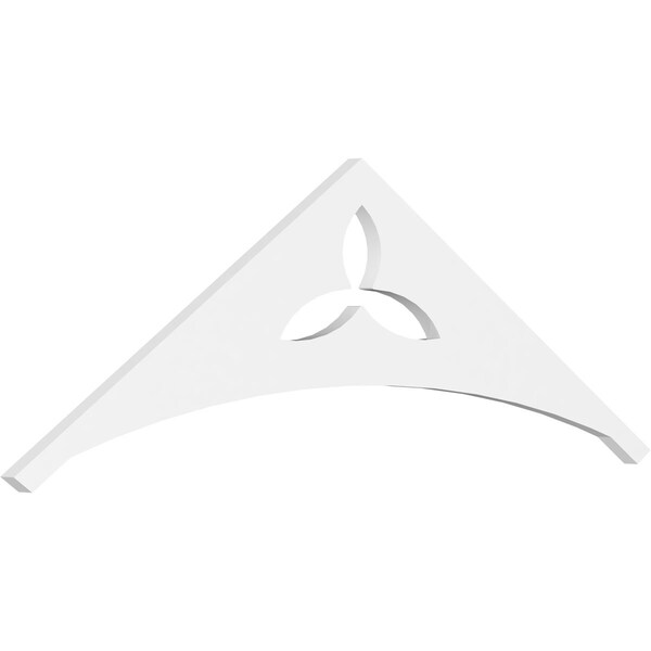 Ekena Millwork Pitch Naple Architectural Grade PVC Gable Pediment, 36"W x 6"H x 1"P (4/12) GPP036X006X100NAP - main